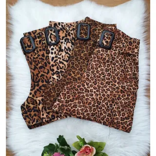 Plus Estampado Cintura Alta Feminino - Short 34 ao 48 - Estampa listrada