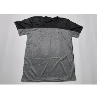 Malha fria furadinho dry fit poliéster: camisa masculina para treino na academia - Azul e Vermelho