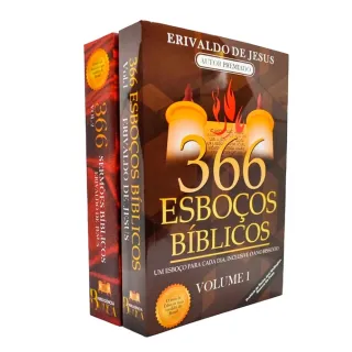 Erivaldo de Jesus | Kit 2 Volumes Esboços Bíblicos 366 Livros - Único
