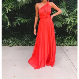 Vestido multiformas em tecido fluit: terracota, fucsia, rosa canela, lilás e mais cores - MENTA