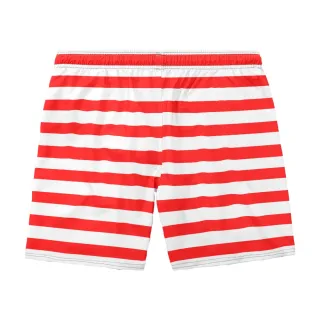 Bermuda Masculina Listrada Tactel - Modelo Básico - Vermelho