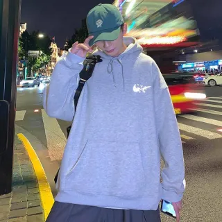 Moda masculina: Moletom Unissex com Capuz Refletivo #637 - Cinza