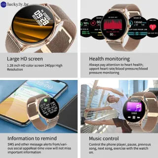 Relógio Inteligente LIGE 2022 Bluetooth Chamada IP67 Fitness À Prova D