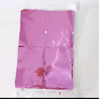 Decoração Festa Metalizada Quadradinha - Painel Cortina Parede - Vermelho