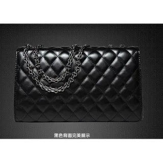 Bolsa de Ombro Lingge Kong com Corrente de Couro - Zara - Preto (Corrente Preta)