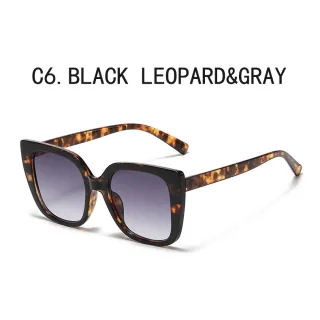 Óculos Femininos Anti-Luz Azul - Moda Quadrado, Molduras Coloridas - C13.Flor roxa