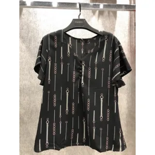 Blusa Evangélica Manga Curta Feminina Social com Botão - Branco