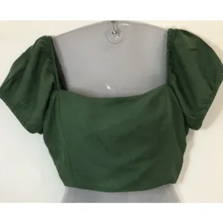 Ciganinha Feminina Cropped de Amarrar nas Costas - Marrom