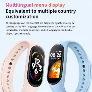 Relógio Inteligente Xiaomi M7 - Smartwatch para Homens com Frequência Cardíaca e Pressão Sanguínea - Pulseira Masculina - M7-Black