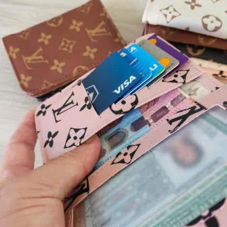 Porta Cartões Pequena para Cartões e Documentos - Cores Variadas - CAFE