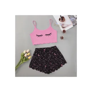 Moda verão: Pijama feminino personagens adulto - Roupa de dormir baby Doll - M15
