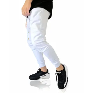 Moda Premium: Calça Jogger Swag Oversized Preta - Calça Branca faixa P/V