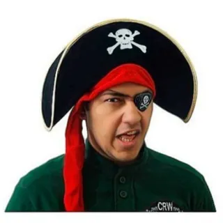 Eventos Festa Cosplay Carnaval - Chapéu Luxo Pirata Veludo - Único