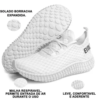 Lançamento Original Feminino Tênis Evoltenn Colmeia Masculino 2021