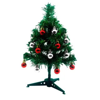 Enfeites para Árvore de Natal - 25 Galhos e 30cm - Vermelho