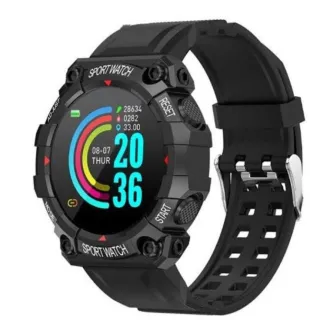 Relógio inteligente redondo atualizado - Smartwatch - D20 Azul