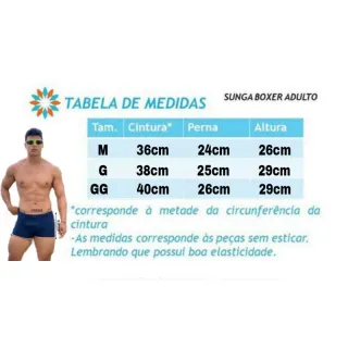 Forrada Sunga Boxer Adulto - Raryel - Preto