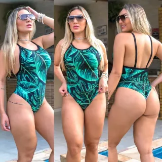 Body Feminino Suplex Estampado Cavado Zig Zag Girassol Bori - Raryel - Preto Corda