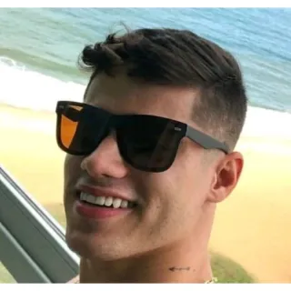 Unissex Flexível Miami Preto Óculos de Sol (Mais Vendido)