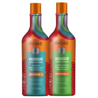 Kit Inoar Litrão - Shampoo + Condicionador Resistance Blends Cicatrifios Argan - Cicatrifios