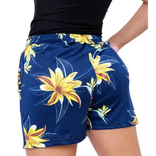 Promoção Verão: Kit 2 Bermudas Estampadas Femininas, Moda Praia - M