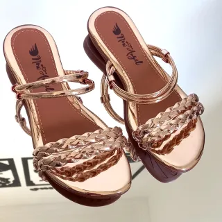 Lançamento: Rasteirinha Feminina Confortável e Leve - Com ou sem traseiro - Nude