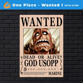 Placa decorativa MDF - One Piece Wanted I de 01 a 15 - Presente - #9