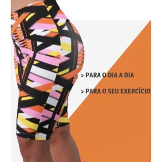 Legging Estampada Capri Suplex Cintura Alta - Pronta Entrega - Preto