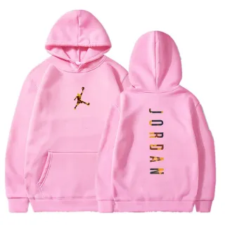 Jaqueta de Inverno Unisex Camisola Carta Canguru - Azul