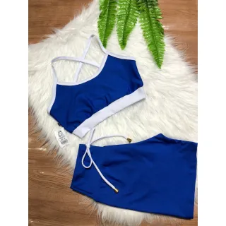 Top Alcinha fitness feminino e Conjunto de Academia Short com cordinha - VERDE COM BRANCO