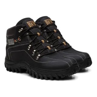 Promoção Bota Caterpillar Masculina Reforçada em Lona - Marrom