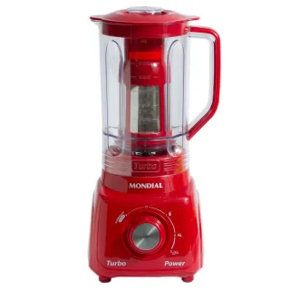 Liquidificador Vermelho Mondial 500W com Filtro L-99-FR 2,2L 127V - 127v