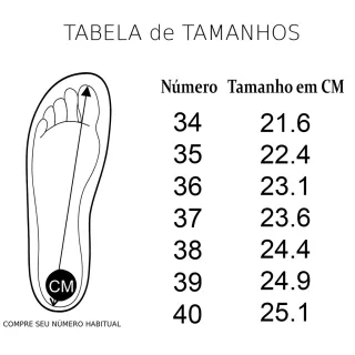 Confortável Rasteirinha Anabela Feminina com Pingente de Maçã - 36