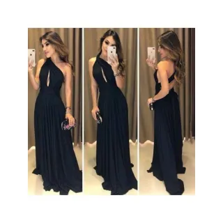 Vestido multiformas em tecido fluit: terracota, fucsia, rosa canela, lilás e mais cores - MENTA