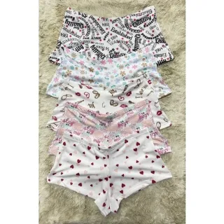 Kit 10 Boxer Feminina Estampada Micro Fibra Calcinha Short - XGG