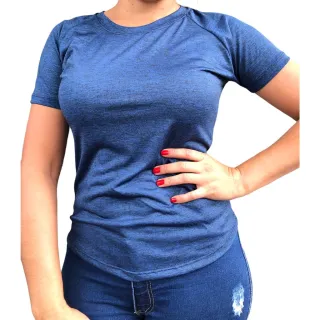 Fitness Camiseta Feminina Dry Fit Academia - Cinza