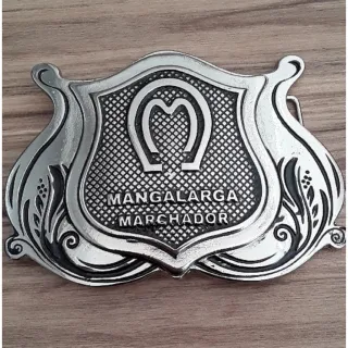 OFERTA: Kit Fivela Country Niquelada Mangalarga + Chapéu Juta Mangalarga para Cavalgada - P