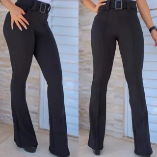 Calça Feminina Flare e Skinny Cintura Alta