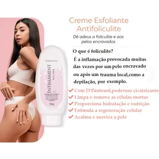 Creme Antifoliculite Intimament Mulher - Abelha Rainha 100g - Único