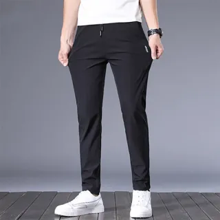 Calças Casuais Masculinas Quentes Chinos Seluar Compridas Tamanhom-5XL - Azul (918)