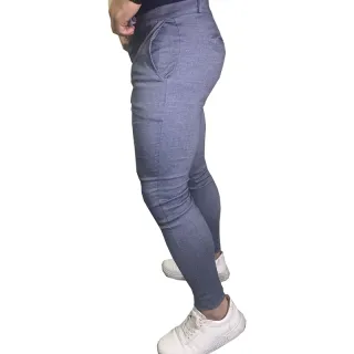 Calça Skinny Premium Masculina em Bengaline - Raryel - azul jeans