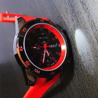 Relógio Esportivo Analógico Masculino em Aço Inoxidável - Luxo Moderno - Laranja1
