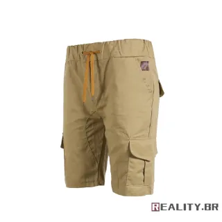 Bermuda Casual Camuflada Militar para o Verão - Green