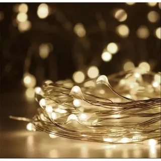 Iluminação Fada Lindo Cordão de Luz - 10 metros, 100 leds - TX0523F BRANCO FRIO
