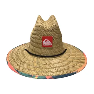 Pronta entrega! Chapéu surf de palha natural com estampa exclusiva da quik, várias cores. Aproveite a promoção! - Laranja preta