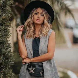 Chapéu Unisex de Feltro Fedora - Aba Reta - Vinho