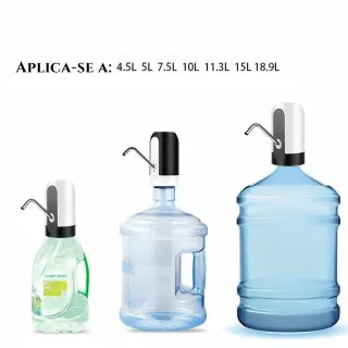 Carregador Universal USB para Galão de Água - Bomba Elétrica - Único