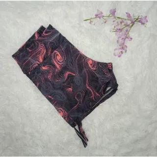 Short fitness suplex com corda lateral - ideal para malhar - estampa neutra