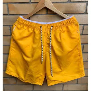 Tactel Masculino Adulto Mauricinho Surf Praia Piscina Lisas Secagem Rápida - Grafite