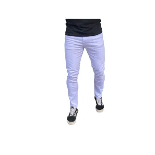 Premium Super Skinny Calça Jeans Branca Masculina - CALÇA BRANCA